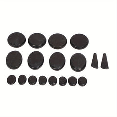 18Pcs Heated Basalt Massage Stones With Warmer Box