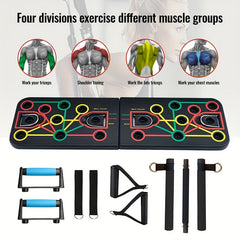 Push-Up Board Set with Resistance Bands