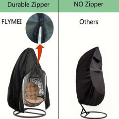 Heavy-Duty Hanging Egg Chair Cover with Zipper Closure