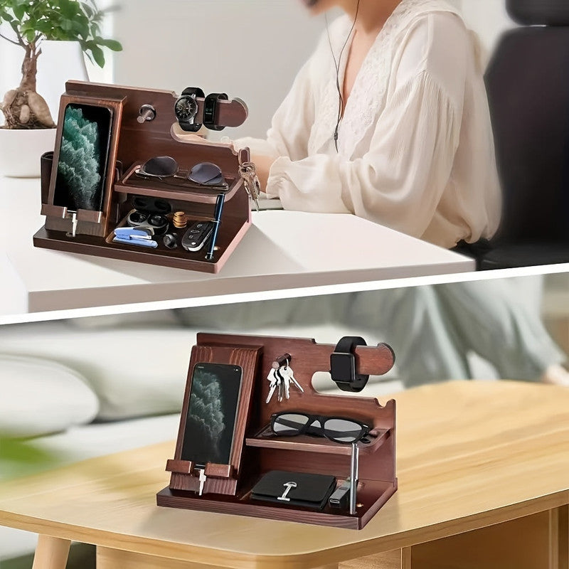 Wooden Desk Organizer Phone Docking Station Stand Yarra Supply Wooden Desk Organizer Phone Docking Station Stand Yarra Supply