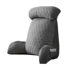Cool Latex Reading Pillow with Armrests & Pockets