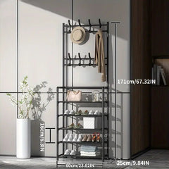 Free Standing Shoe And Hat Rack