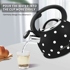 Whistling Tea Kettle Stainless Steel Stovetop (2.5L)