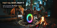 Wireless Karaoke Machine with Dual Microphones