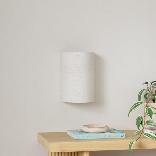 Battery Operated Wall Lights, 2 Pack Boho Decor with Remote Control, RGB Color Rustic Wall Sconces, Fabric Linen Shade Lighting