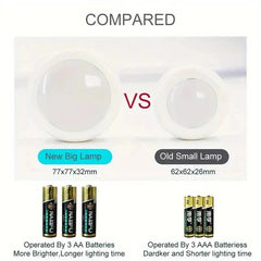 6 Pack RGBW LED Cabinet Lights, Remote Control, Battery Powered