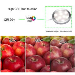 Linkable Under Cabinet LED Lighting 12V Dimmable Puck Lights with Wireless RF Remote Control, Hardwired & AU Wall Plug in for Counter Lighting(6 Lights, Natural White)