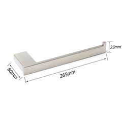 Mirror Chrome Stainless Steel Square Towel Rack Clothes Wall Mounted Holder Kit
