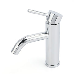 WELS Round Curve Kitchen Laundry Short Basin Mixer Vanity Sink Faucet Tap Chrome