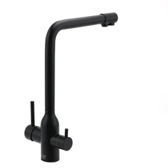 Matt Black 3 Ways Kitchen Mixer Tap Pury Water Sink Faucet 360 Swivel Spout Outlet