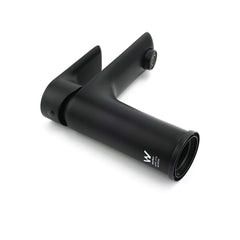 WELS Matt Black Basin Mixer Bathroom Vanity Laundry Sink Flick Faucet Tap Valve