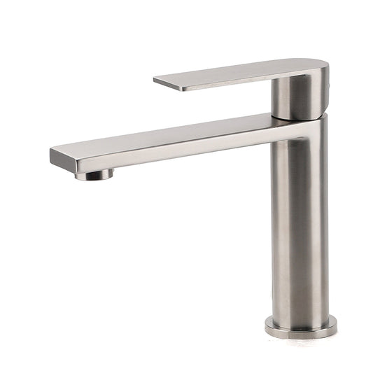 Brushed Nickel Standard Basin Mixer Vanity Sink Faucet Kitchen Laundry Spout Tap