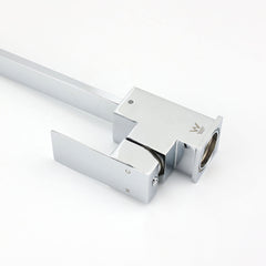 WELS Chrome Square Gooseneck Spout Swivel Laundry Sink Kitchen Mixer Faucet Tap
