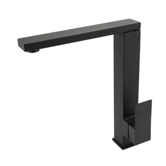 WELS Black 7.5L/m Kitchen Mixer 360º Swivel Laundry Sink Tap Faucet Square Set