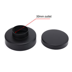 Watermark Matt Black Round 100mm Tile Insert Floor Drain Shower Grate 50mm Waste