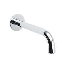 Polisehd Chrome Round 200mm Length Faucet Outlet Bath Tub Water Filler Spout Kit
