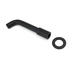 Matt Black Round Wall Mount Basin Faucet Bubble Water Outlet Bath Tub Spout Set