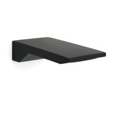 Bathroom Matt Black Square Bathtub Waterfall Filler Outlet 1/2" End Wall Spout