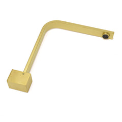 Brushed Gold Square Bathroom Spout Gooseneck Arm Bathtub Filler Tap Water Outlet