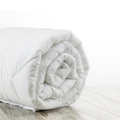 Casa Decor Silk Touch Quilt 360GSM All Seasons Antibacterial Hypoallergenic - Single - White