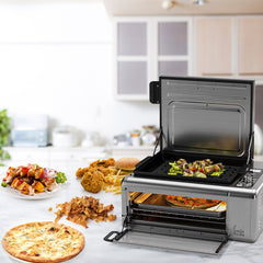 Kitchen Couture 9-In-1 Sensei XL Flip Air Fryer Oven Grill Stainless Steel