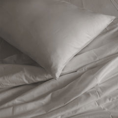 Royal Comfort 1000TC Hotel Grade Bamboo Cotton Sheets Pillowcases Set Ultrasoft - Queen - Dove
