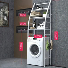 CARLA HOME 3-Tier Over Washing Machine Storage Rack for Laundry Room Space Saving, Towels, Detergent & Bathroom Essentials