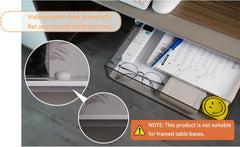 CARLA HOME 3‑Pack Under Desk Storage Drawers Hidden Pull‑Out Organizer for Office & Home