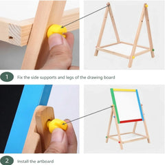 CARLA HOME 2-in-1 Kids Art Easel Chalkboard & Whiteboard