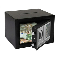 CARLA HOME Electronic Safe Box - Money Safe with Deposit Slot - Black - Cash Locker