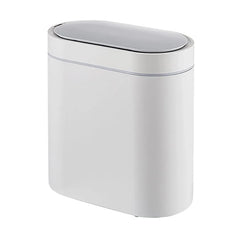 CARLA HOME 7L Automatic Trash Bin with Lid, Motion Sensor Garbage Can White