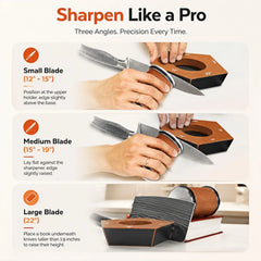 CARLA HOME Rolling Knife Sharpener, 5 Angle, Knife Sharpening Tool Kit Kitchen