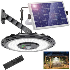 3000LM Black Solar Sensor LED Light with Dual Head for Outdoor Use