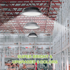 Solar Power Outdoor UFO LED High Bay Light in Black - 200W