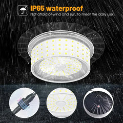 3000LM Black Solar Shed Light with 244 LEDs, Remote Control, 5 Modes, IP65 Waterproof