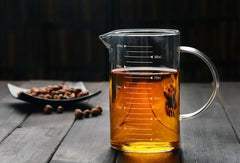 Large 1000ml Clear Borosilicate Glass Measuring Cup with Direct Fire Heat Resistance