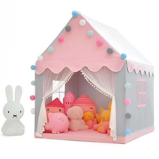 Kids Play Tent Wigwam Large Pink Princess Castle