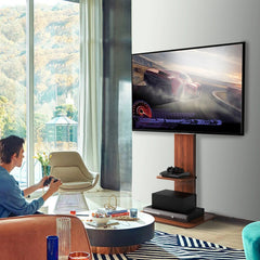 Adjustable Wood TV Stand for 32-65 Inch LCD LED