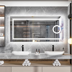 1510x780mm LED Bathroom Mirror Anti-fog Illuminated