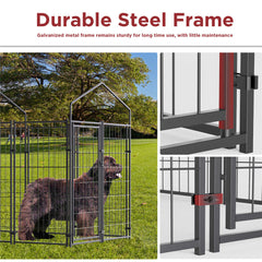 Extra Large Welded Wire Dog Kennel Outdoor Heavy Duty Crate Cage