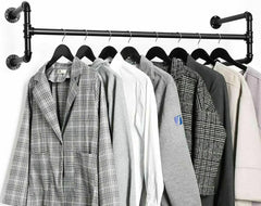 Iron Wall Mounted Clothes Rack Garment Display