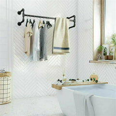Iron Wall Mounted Clothes Rack Garment Display