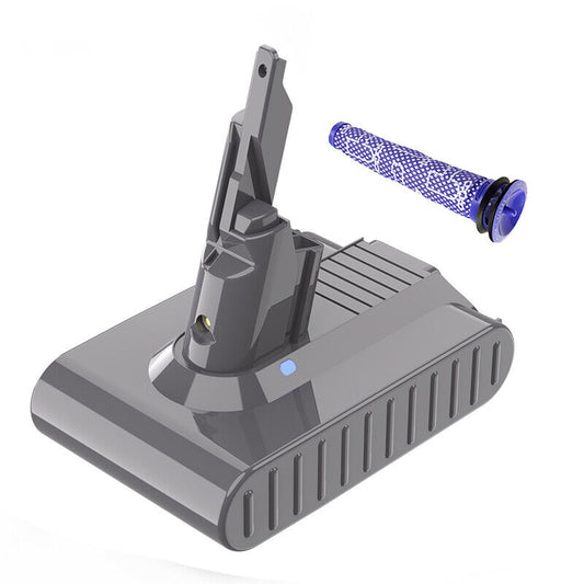 Dyson V7 SV11 9500mAh Replacement Battery + Pre Filter Kit