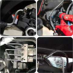 25Ft 3/16'' OD Steel Zinc Brake Line Tubing Kit 150MPa +32 Fittings