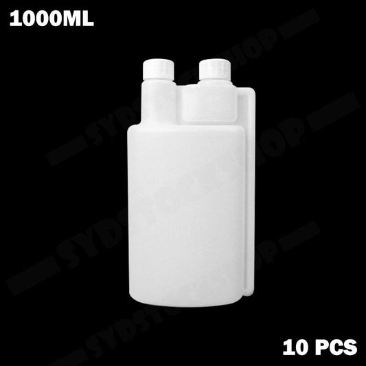 1000ml Plastic Twin Chamber Bottle 10Pcs Tamper Evident Cap