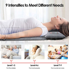 Electric Full Body Massage Mat 10 Motors Heated 45cm Width