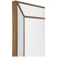 Zeta wall mirror large antique gold