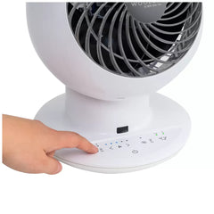 White Globe Fan Circulator in Charcoal Grey with 32.8m² Coverage