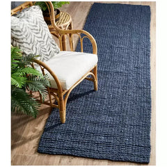 Navy Indoor Rug 320 x 230cm for Living Room