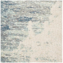 City Blue Rug 280 x 190cm - Contemporary Design with Hand-Carved Short Pile